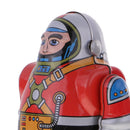 Wind Up Mechanical Walking Astronaut Robots Tin Toy Clockwork Collectibles