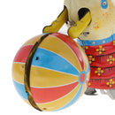 Classic Wind-up Toys Cute Dog Push Ball Clockwork Tin Toy for Adult Novelty