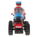 Classic Farm Tractor Tin Toy Collectible Clockwork Wind Up Toys Children Adult Gifts