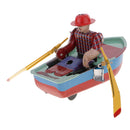 Retro WindUp Rowing Boat w/ Key Clockwork Metal Tin Toys Collectible Gifts-B