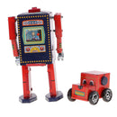 Retro Wind Up Walking Search & Rescue Robot Clockwork Mechanical Tin Toys