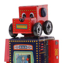 Retro Wind Up Walking Search & Rescue Robot Clockwork Mechanical Tin Toys