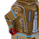 Gold Retro Wind Up Mechanical Robot Clockwork Tin Toy for Kid Children Adult
