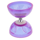 Pro Triple Bearing 4inch Diameter Purple Chinese Yoyo Diabolo Toy Set with Metal Sticks and String