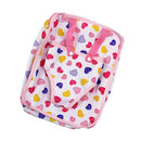 Pink Heart Printed Baby Doll Carrier Backpack for 18'' American Girl Doll Girls Gift