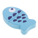 Wooden Play Model Fish Pretend Food Role Play Game Children Cooking Game Toy Developmental blue