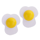 Fun Kitchen Food Pretend Role Play Wooden Magnetic Omelette Egg Yolk Children Toy Developmental