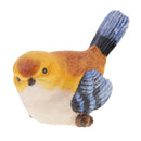 Resin 3'' Blue Bird Figurines Home Garden Ornament Decor - Assorted Set of 2