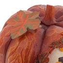 Hand Painted Vivid Orange Pumpkin Figurine For Backyard Lawn or Garden Decor 6.3inch
