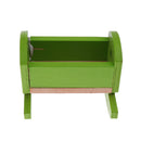 Set of 9 Pieces Green Dollhouse Miniature Nursery Room Furniture Set Kid Pretend Play Toy