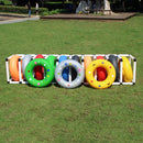 Kids Inflatable Tire Ring Outdoor PE Exercise Sports Beach water Pool Float Ring Toys Children Gift Red