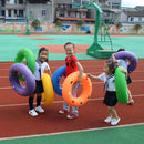 Kids Soft Tire Ring Outdoor Beach Water Float Toy PE Class Exercise Playground Sports Game Accs orange