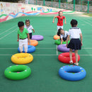 Kids Soft Tire Ring Outdoor Beach Water Float Toy PE Class Exercise Playground Sports Game Accs orange