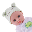 Handmade Lifelike Baby Boy Doll Newborn in Green w/ Movable Eyes Kids Gifts