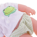 Handmade Lifelike Baby Boy Doll Newborn in Green w/ Movable Eyes Kids Gifts