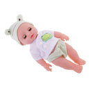 Handmade Lifelike Baby Boy Doll Newborn in Green w/ Movable Eyes Kids Gifts