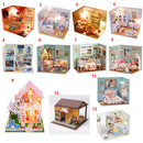 DIY Handcraft Miniature Project Wooden Dolls House with Lights - Brandon's Room