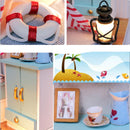 DIY Handcraft Miniature Project Wooden Dolls House with Lights - Brandon's Room