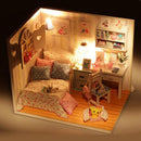 DIY Handcraft Miniature Project Wooden Dolls House with Lights - Adalelle's Room