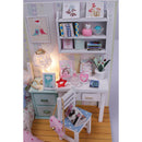 DIY Handcraft Miniature Project Wooden Dolls House with Lights - Adalelle's Room