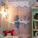 DIY Handcraft Miniature Project Wooden Dolls House with Lights - Family Hall