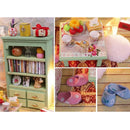 DIY Handcraft Miniature Project Wooden Dolls House with Lights - Family Hall