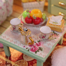 DIY Handcraft Miniature Project Wooden Dolls House with Lights - Family Hall