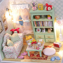 DIY Handcraft Miniature Project Wooden Dolls House with Lights - Family Hall