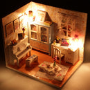 DIY Handcraft Miniature Project Wooden Dolls House with Lights - Hemiola's Room