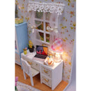 DIY Handcraft Miniature Project Wooden Dolls House with Lights - Hemiola's Room