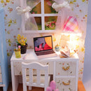 DIY Handcraft Miniature Project Wooden Dolls House with Lights - Hemiola's Room
