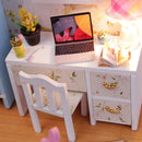 DIY Handcraft Miniature Project Wooden Dolls House with Lights - Hemiola's Room