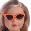 1Pc Modern Doll Orange Eye Glasses for 18inch American Girl Doll Sunglasses Accessories Girl Birthday Gift