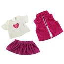 3pcs/set Dolls Clothes for 18'' inch American Girl Doll T-Shirt Coat Tops Outfit Dress Skirt Dress UP Accessories