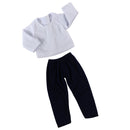 2Pieces Casual T-Shirt Top Trousers Sweater Clothes for 18 American Girl Our Generation Doll