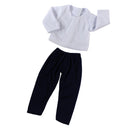 2Pieces Casual T-Shirt Top Trousers Sweater Clothes for 18 American Girl Our Generation Doll