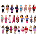 2Pieces Casual T-Shirt Top Trousers Sweater Clothes for 18 American Girl Our Generation Doll
