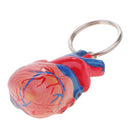 Miniature Colorful High Details Human Heart Model Keychain School Learning Kids Toy Halloween Party Decoration