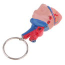 Miniature Colorful High Details Human Heart Model Keychain School Learning Kids Toy Halloween Party Decoration