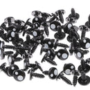 12.5mm 50 Pairs Resin Safety Eyes Eyeball for Teddy Bear Crafts Stuffed Animal Puppet Soft Toys Dolls Making & Repair