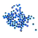 100 Pieces 6mm Dolls Safety Eyes Plastic Eyeball for Bear Animal Puppet Toy Doll Crafts Mask Halloween Prop Blue