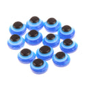 100 Pieces 6mm Dolls Safety Eyes Plastic Eyeball for Bear Animal Puppet Toy Doll Crafts Mask Halloween Prop Blue