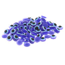 100 Pieces 8mm Dolls Safety Eyes Plastic Eyeball for Bear Animal Puppet Toy Doll Crafts Mask Halloween Prop Blue