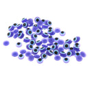 100 Pieces 8mm Dolls Safety Eyes Plastic Eyeball for Bear Animal Puppet Toy Doll Crafts Mask Halloween Prop Blue