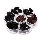 80pcs Plastic Safety Dolls Eyes Nose For Bear Making DIY Plush Soft Toys - Coffee Nose
