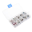 100pcs 5 Color Oval Hollow Flat Hollow Back Plastic Eyes Safety Eyeball For DIY Doll Mask 12mm