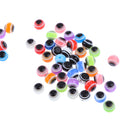 100pcs Plastic Safety OVAL DOLL EYES Acrylic Eyeball DIY Making Plush Bear Soft Toy 4mm
