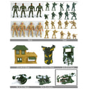 Plastic Action Figures Army Men Soldier Playset with Scaled Vehicles - 200 Pieces