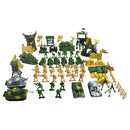 Plastic Action Figures Army Men Soldier Playset with Scaled Vehicles - 100 Pieces