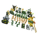 Plastic Action Figures Army Men Soldier Playset with Scaled Vehicles - 100 Pieces